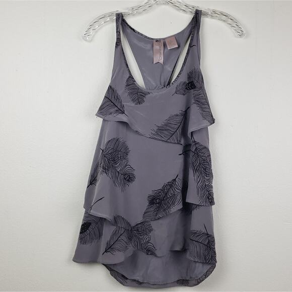 Anthropologie Tops - Gemma | Feathered Tiered Racerback Tank, Size M